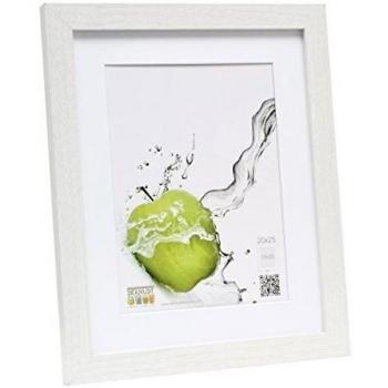 Deknudt S66KF1 P1 Cornice portafoto 20x30 cm in legno bianco con passepartout