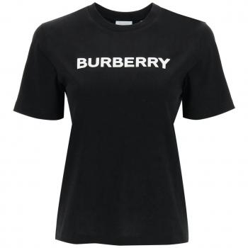 Burberry Women's XS Logo Print Tee Black