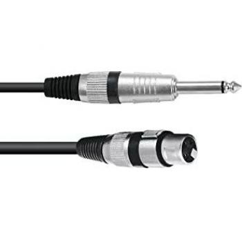 OMNITRONIC Adapterkabel XLR(F)/Klinke mono 0,9m sw