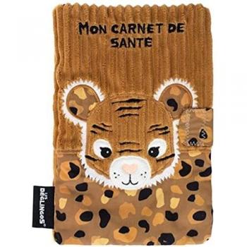 Housse de protection pour carnet de santé avec motif de tigre