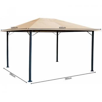Tenda Party Quick‑Star Metall Nizza 3x4 m Colore Sabbia