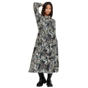 Bleu Doux Pixie – Robe Midi avec Liseré