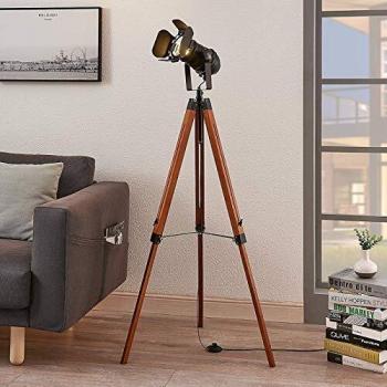 Hilma Wooden Floor Lamp for Living Room