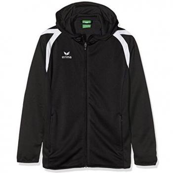 Erima Kinder Sportjacke Razor 2.0, Kapuze, Schwarz/Weiß, Größe 152
