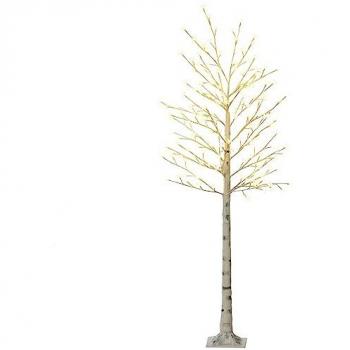 HOMCOM Kunstbaum mit Beleuchtung, 180 cm, 3 Helligkeitsstufen