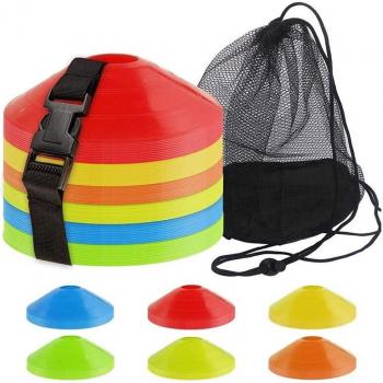 60PCS Multi-Sport Cones for Soccer, Basketball, Skating, and Indoor/Outdoor Use