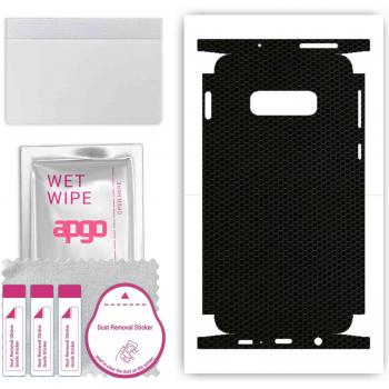 Autocollant Apgo pour Galaxy S10e, protection intégrale, vinyle Matrix