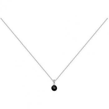 Collier à motif simple argent 925 millimètre avec céramique éclatante – Ceranity Silver