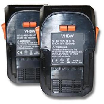 Batteries rechargeables 18 V 1500 mAh (2 unités) – compatible Ridgid R840086/R840087