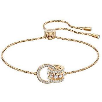 Swarovski Further Braccialetto Bianco Placcato Oro Rosa