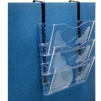 Expositor transparente Deflecto 3 compartimentos