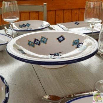 Plato Azul Yodeco Tebsi Sahel 37 cm
