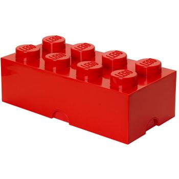 LEGO STORAGE BRICK 8 RED KIDS BEDROOM TOY STORAGE FURNITURE