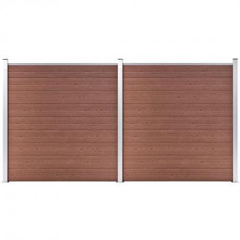 VidaXL WPC Gartenzaun 353x186 cm