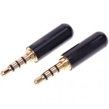 Enchufe Macho TRRS 3.5mm 1/8in para Conexión de Auriculares