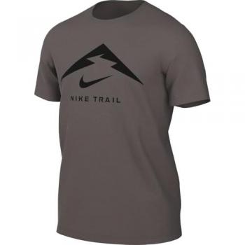 Nike Trail Run T-Shirt – Dri‑FIT, Cave Stone, Black