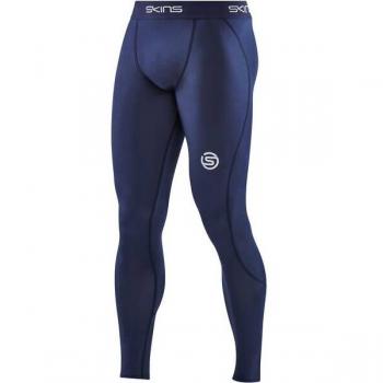 Men’s Skins Series‑1 Bright Blue Tight Fit Leggings – Large