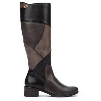 Pikolinos Women's Grey Knee High Zip Boots