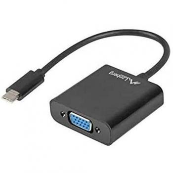 Adapter LANBERG AD-UC-VG-01 USB-C auf VGA 15 cm Schwarz