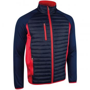 Navy and Red Vermont Padded Jacket for Men – Sunderland 2018, L