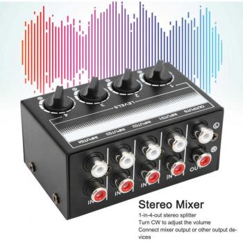 Mezclador de Reproductores de CD con Ganancia de 12dB