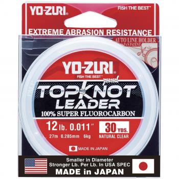 Yo-Zuri Topknot Líder 30 yardas, 5,4 kg, transparente