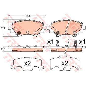 TRW GDB3593 Disc Brake Pads