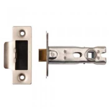 Door Bolt Lock 76mm Stainless Steel with Wood Finish Tidy
