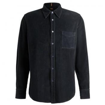 BOSS ORANGE Langarmhemd Relegant_6_M mit Logo-Stickerei