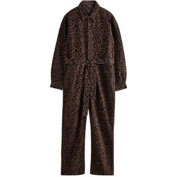 Next Jumpsuit – Denim‑Kombi mit Gürtel, Muster – Petite (1 Stück)