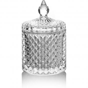 Crystal Glass Sugar Bowl by Queen's Kitchen