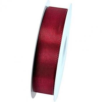 Basic Taftband 25 mm x 50 m, burgunderrot