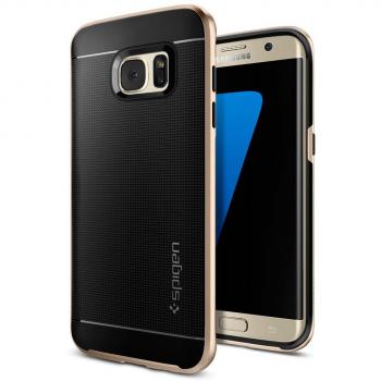 Schutzhülle für Samsung Galaxy S7 Edge in Champagner Gold – Spigen Neo Hybrid Design