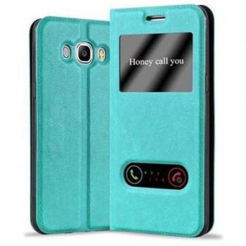 Funda de Lente Turquesa Menta con Cerradura Magnética para Galaxy J7 2016