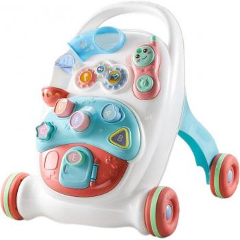 Marcher Bébé 2‑en‑1 : boîte d’eau à poids, chariot assis‑debout sécuritaire