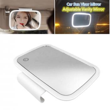 Automobile Sun Visor Mirror with LED Light and Touch Control