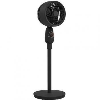 HOMCOM 3 Speed Black Pedestal Fan for Bedroom