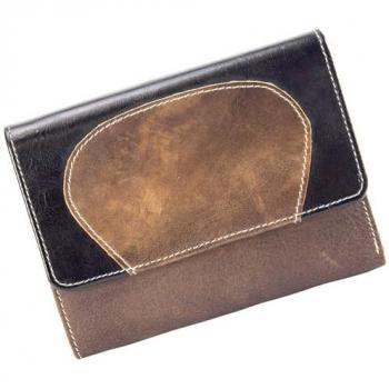 Sunsa RFID-sichere Brieftasche aus echtem Leder