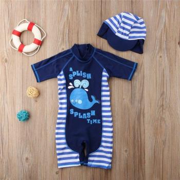 Bañador y Gorro de Baño para Niños con Protección Solar