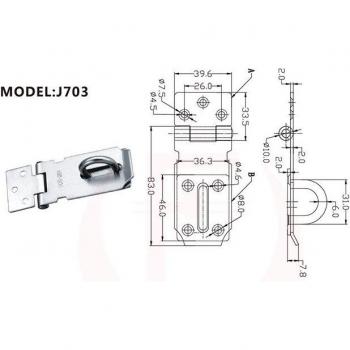 NAIERDI-J7 Toggle Lock for Furniture