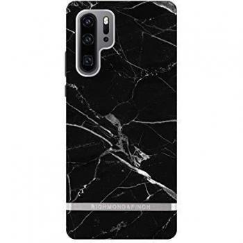 Funda Huawei P30 Pro Richmond & Finch, Mármol Negro con detalles plateados