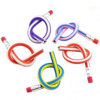 5 Pcs Colorful Soft Pencils with Erasers
