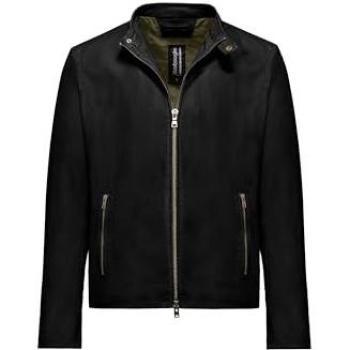 BomBoogie Black Leather Jacket, Men’s Size Small – Roke