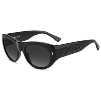 DSQ2 ICON 0028/S 807/9O Male Black Sunglasses – 55 mm