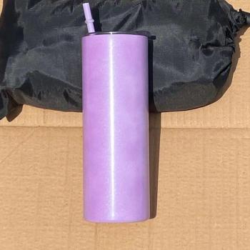 Personalisierbarer 20 unzen Edelstahl Vakuum-Tumbler mit UV-farbenveränderndem Sublimationsdesign und Strohhalm