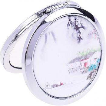 Mini Folding Makeup Mirror with Double-Sided Reflection