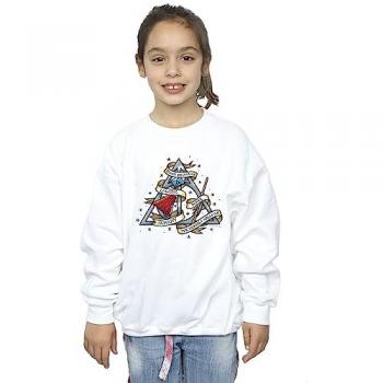 Sweat‑shirt Kids Blanc Harry Potter – La Sagesse des Trois Sorciers