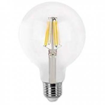 Bombilla Filamento LED G80 E27 8W Fría