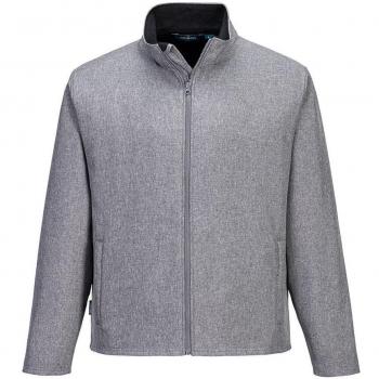 Veste softshell pour hommes Print & Promo en deux couches – Gris Marl – Portwest