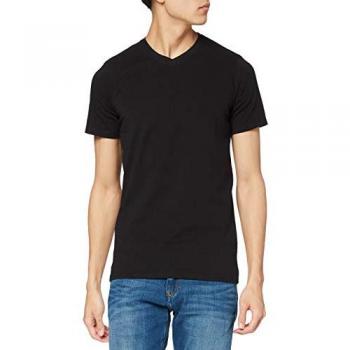 Stedman Clive V-Neck T-Shirt aus Baumwolle Schwarz Medium Herren
